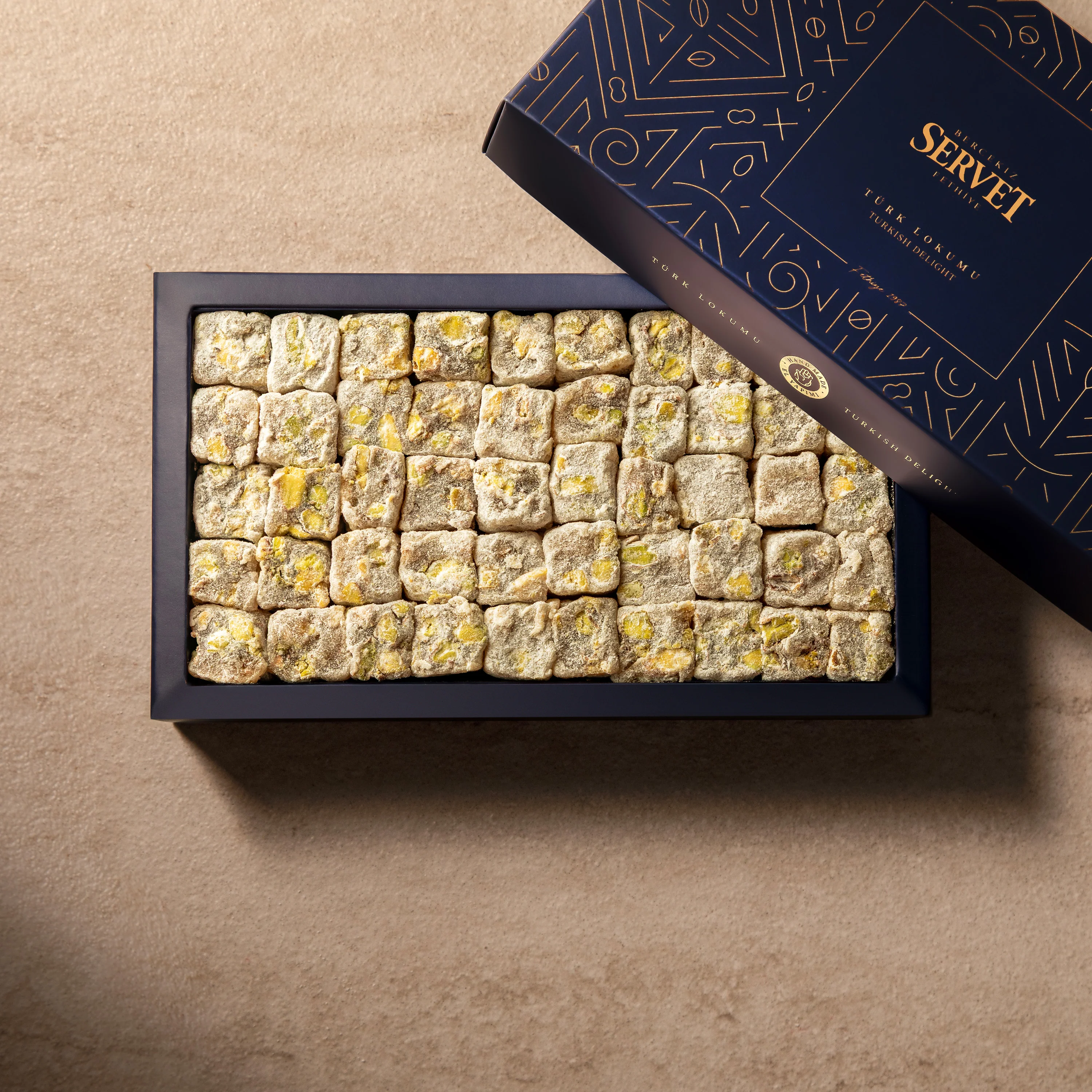 Antep Fıstıklı Çifte Kavrulmuş Lokum 500g - Image 4