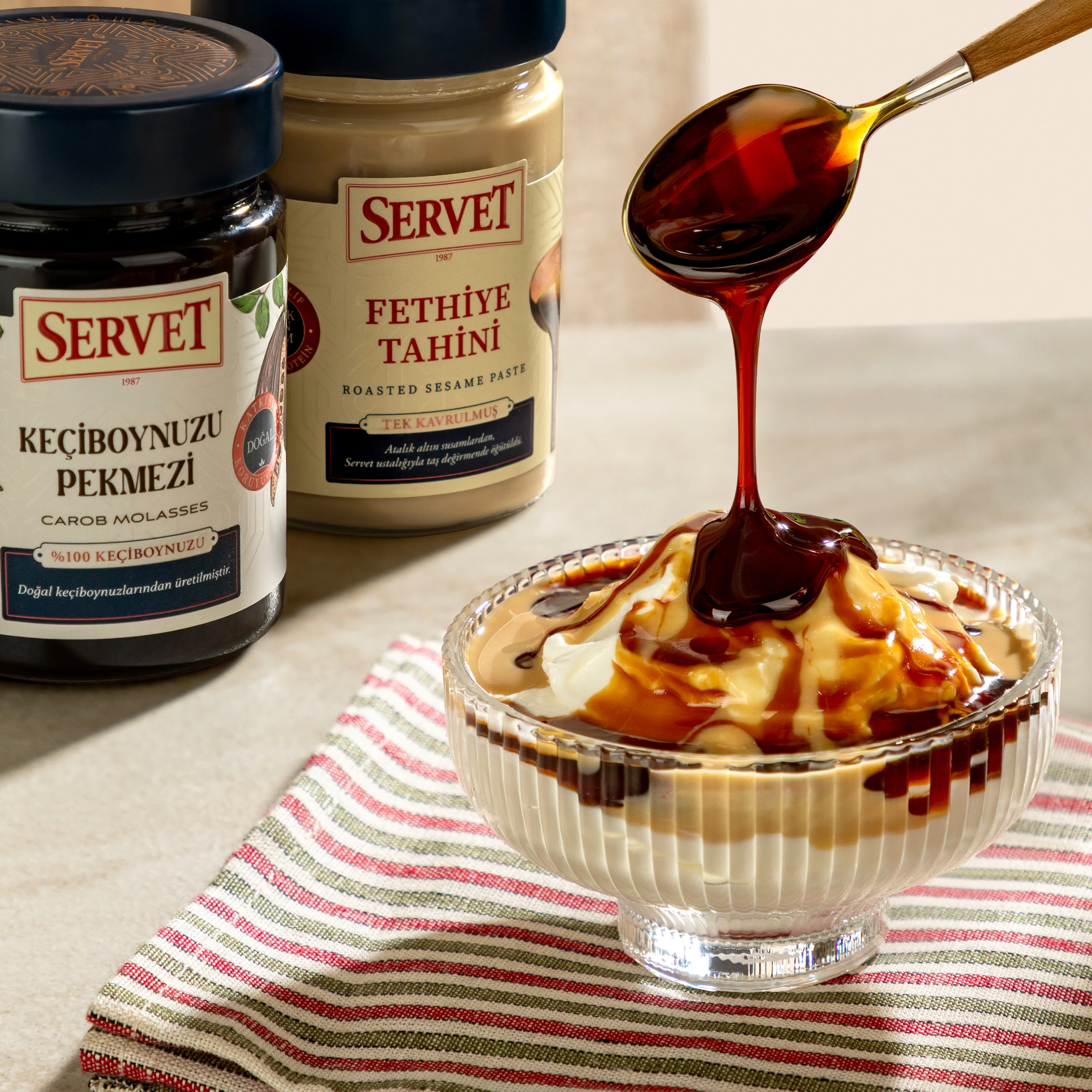 Servet Tahini 300g + Keçiboynuzu Pekmezi 400g - Image 5